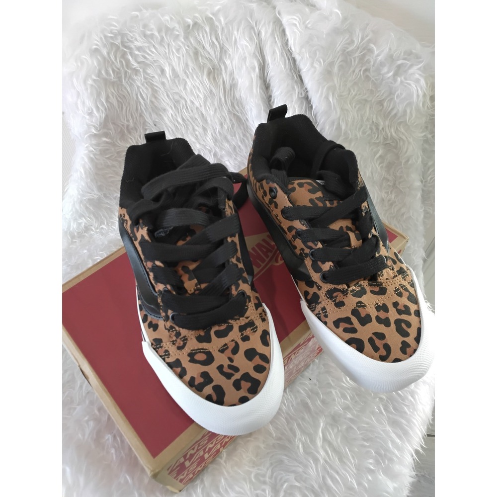 Vans Knu Skool Leopard Print Skate Shoes VN000EGCY5‎ Size 6